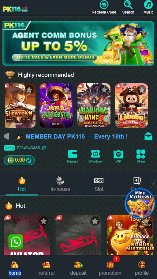 PK 116 Game is an Android gaming application designed for users who want to access multiple gaming experiences from a single platform.